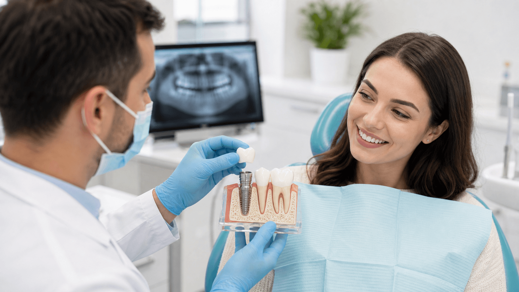Dental implants for replacing missing teeth