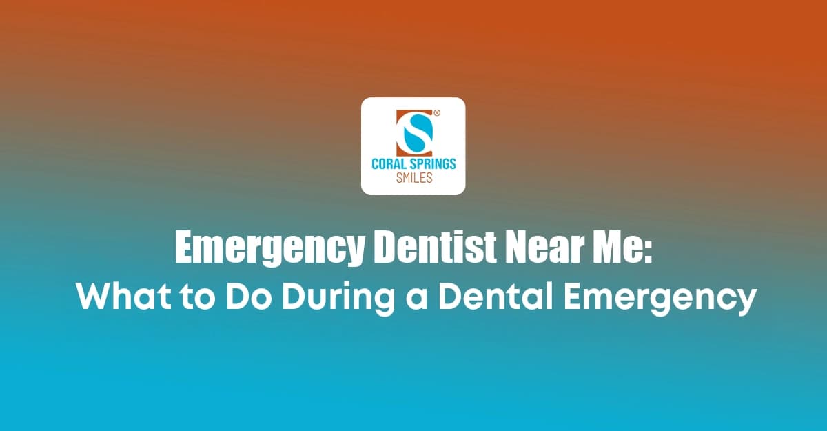 Patient experiencing severe tooth pain receiving emergency dental care at Coral Springs Smiles dental clinic in Coral Springs, Florida