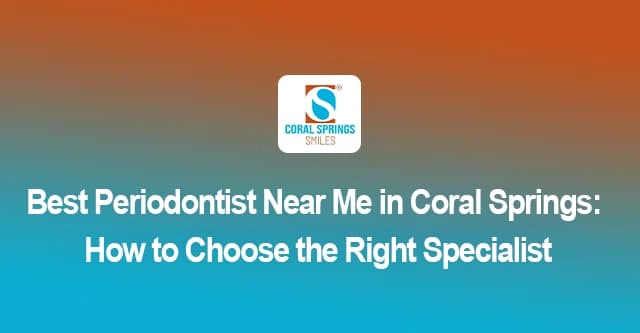 Dr. Payal Anand providing periodontal treatment at Coral Springs Smiles in Coral Springs, FL
