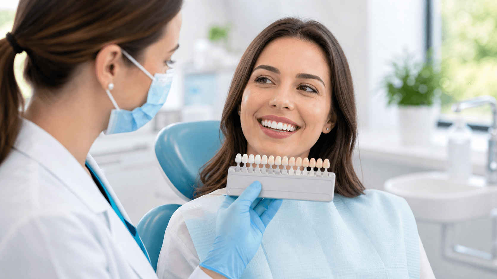 Professional teeth whitening consultation