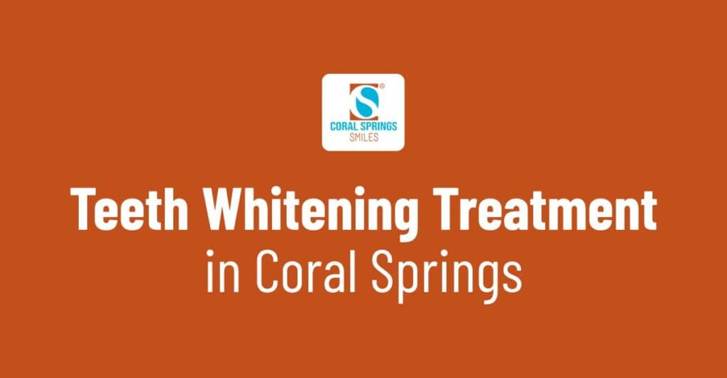 Professional teeth whitening treatment in Coral Springs, FL