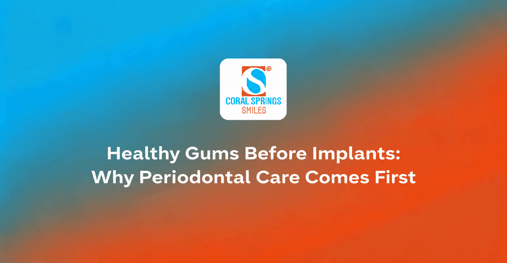 Healthy gums before dental implants and periodontal care for implant success